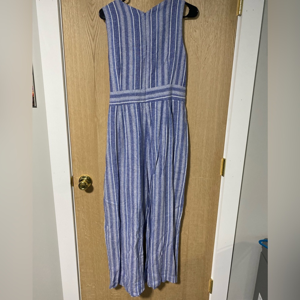 Calvin Klein Blue and White Striped Jumpsuit size 14 - Picture 2 of 5